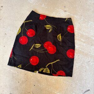 Vintage Cherry Mini Pencil Skirt